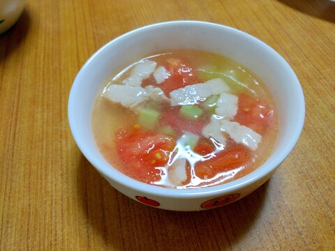 【離乳食】豚バラとトマトのスープ